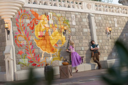 marvelousmerriment:  Rapunzel dips into her artistic Disney Side! -Credit to the Disney Parks Website- 