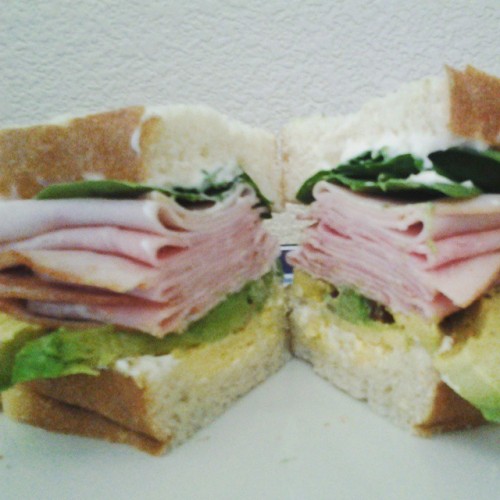 Hello, Lunch. :) #sandwich #Yum #lunchtime #lunch #food #gourmet #delicious #homemadefood #homemade 