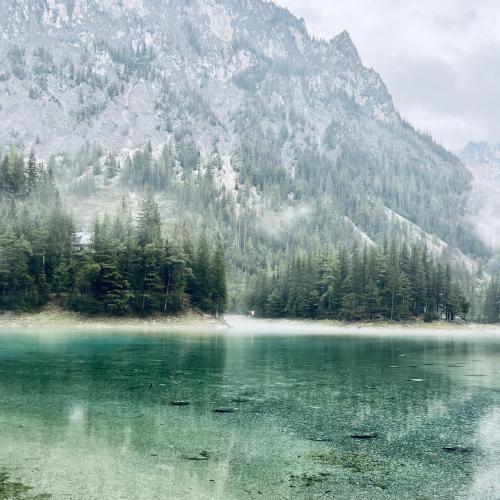 oneshotolive:  Green Lake, AT on a rainy day [OC] [2796x2796] 📷: zorlan75 