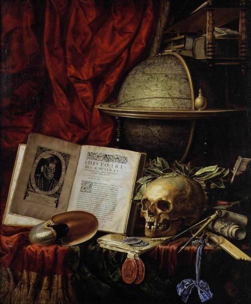 blackpaint20:  Vanitas by Christiaen Luyckx 