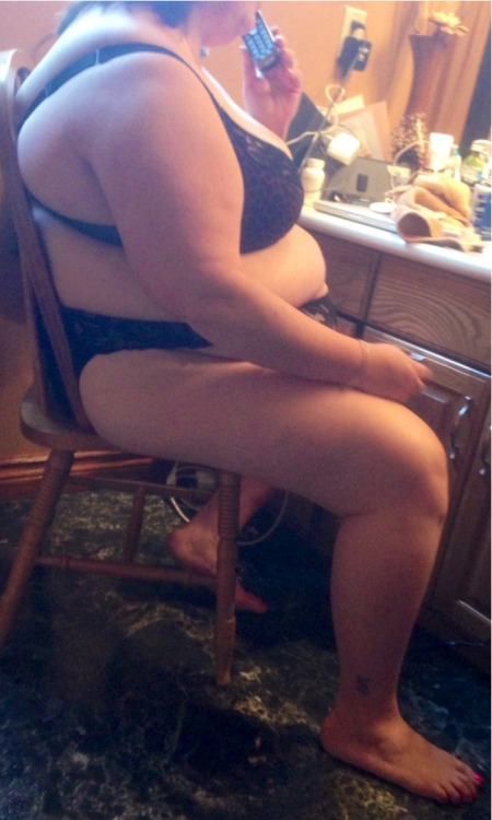 iluvbbws:  My beautiful BBW wife’s curves in lingerie for you all who have requested a full body pic! Hope you enjoy!