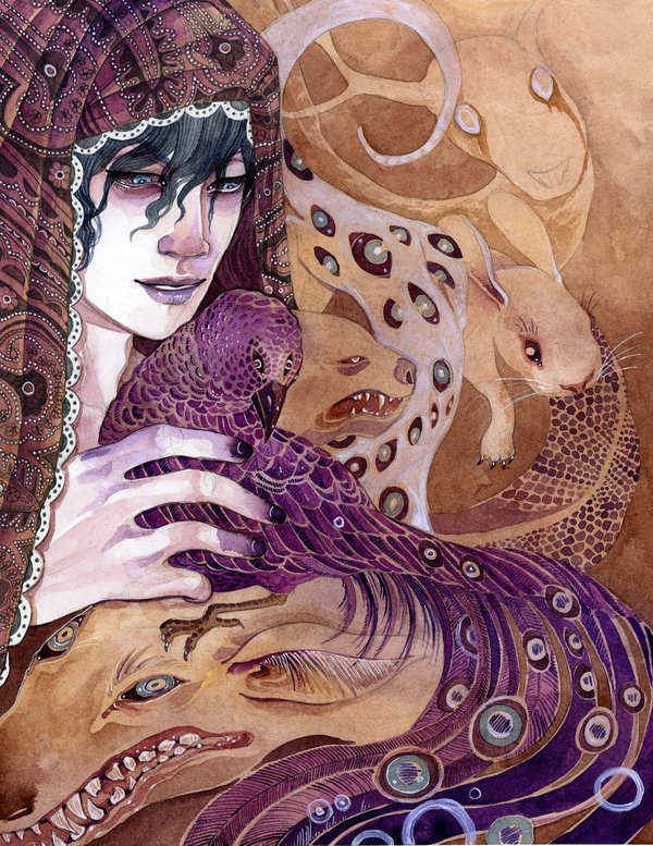 bluealaris:  Hi Everyone- a giant post of a number of original paintings that I’m
