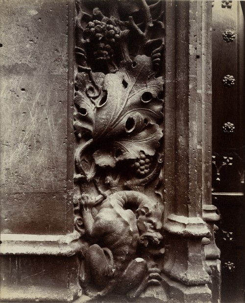 moma-photography: Cluny (detail), Eugène Atget, 1902, MoMA: Photography Abbott-Levy Collection. Partial gift of Shirley C. BurdenSize: 8 11/16 × 6 9/16&quot; (22 × 16.7 cm)Medium: Albumen silver printhttp://www.moma.org/collection/works/43319 