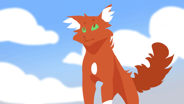 I Really Like Art On Tumblr Just A Really Simple Animation Of Squirrelflight With The Wind