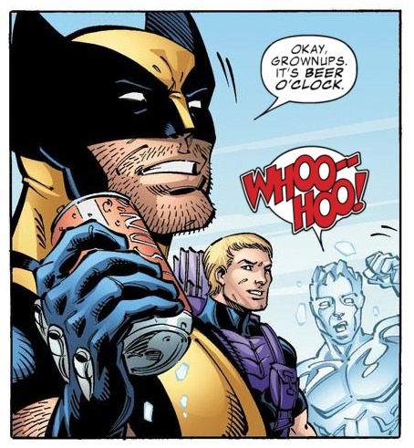 beerinart:  Beer O’Clock (Avengers Academy) Mike McKone c. 2010-12