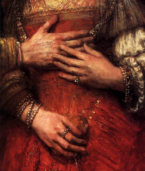 ophelias-song: Rembrandt, The Jewish Bride (detail), circa 1667