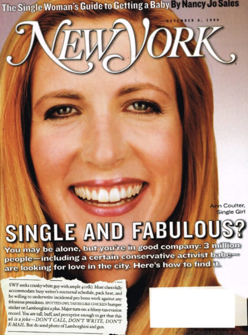 christopherbarnard:This was based on a real New York Magazine cover featuring Ann Coulter (among oth