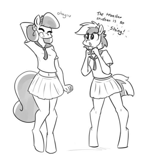 Porn Pics whatsapokemon: Schoolgirl horse mares! Featuring @tallaferroxiv‘s