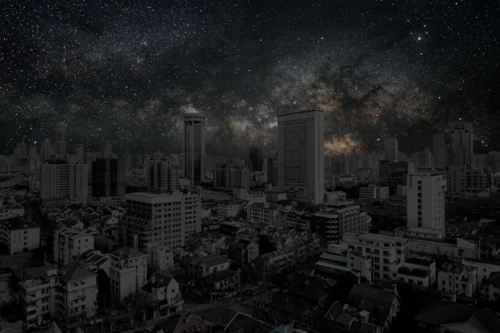 sosuperawesome:  Photographer Imagines What World Cities Would Look Like Without Lights French photographer Thierry Cohen wants to show you what the cities might look like if they went dark on a clear day, and if the photographer focused on bringing out