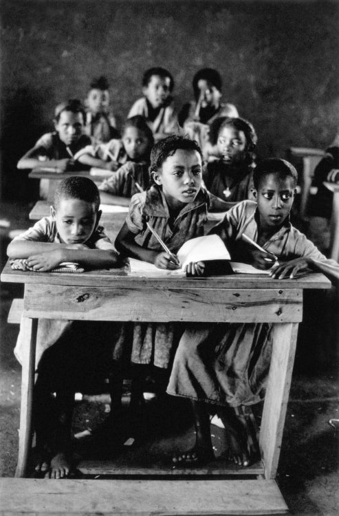 howtoseewithoutacamera:  by Arthur Leipzig Hebrew Class, Benker, Ethiopia, 1979.