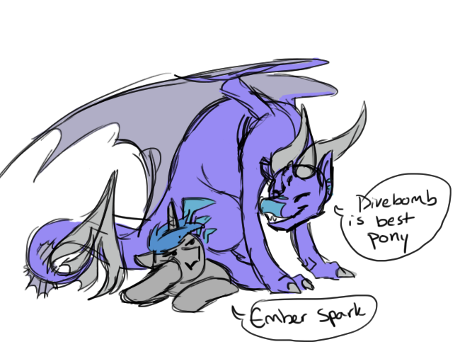 ember-spark:  askdrakomod:  Drako interacts  strangely with other mods.  Ember: