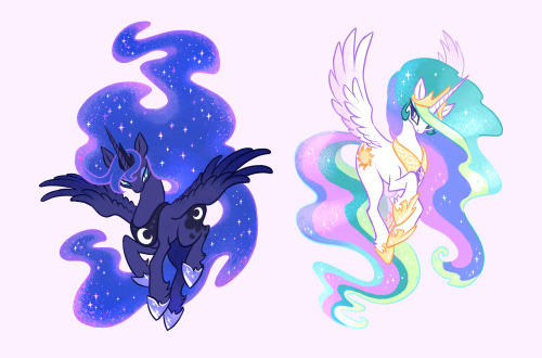 I’m behind the times but just had to draw all the pony princesses after seeing Twilight’