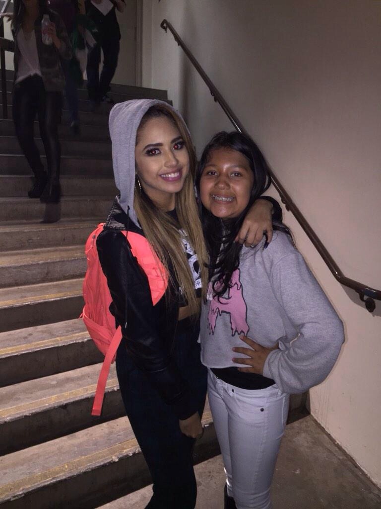 villegas-news:  Jasmine with fans in Fresno
