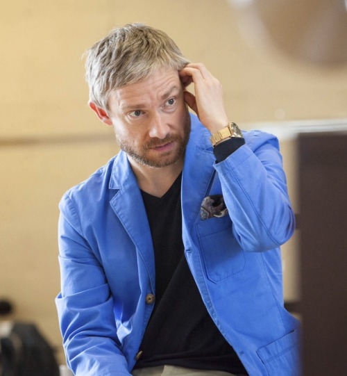 nine4eight:Martin Freeman in rehearsal for Jamie Lloyd’s production of Richard 111 to be staged in L
