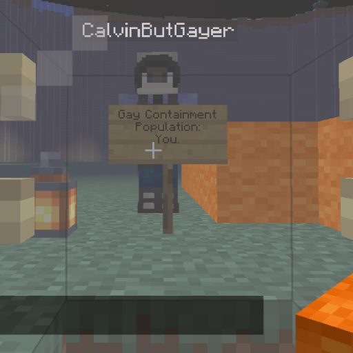 belcalis: oscilite:  cyan-concrete:  SO I HAD A WEAPON WITH LOOTING 9000+ AND NEARLY TOOK DOWN THE SERVER   I thought this was a slab of ground beef superimposed into minecraft   That look like a Wendy’s patty 
