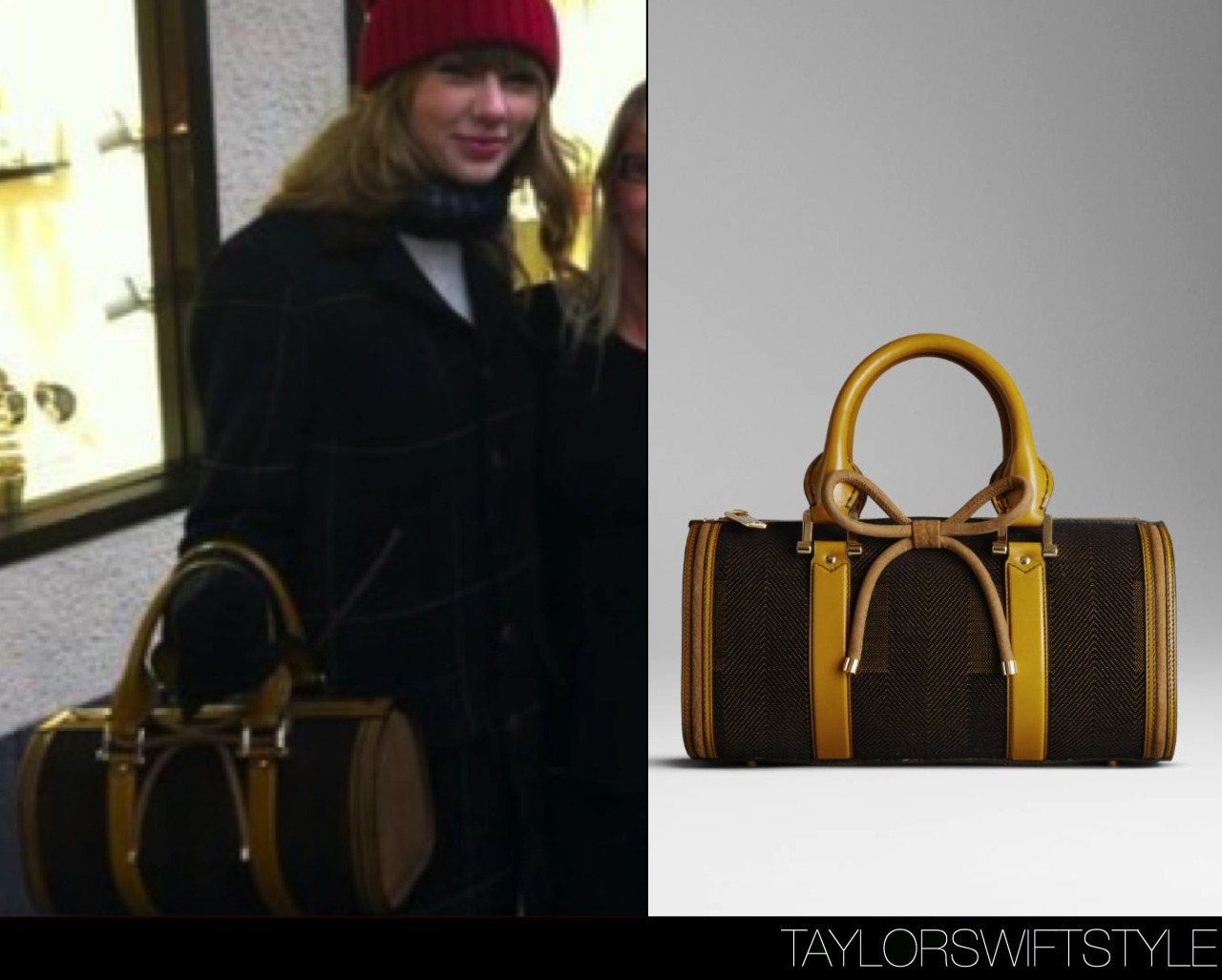 Taylor Swift with The Bridle Bag, from the new Burberry collection