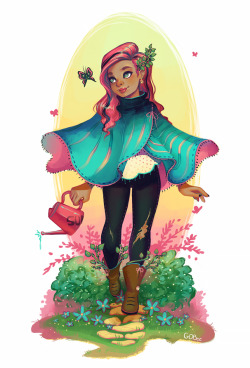 prinnay:  Bought an awesome poncho and can’t wait to wear it in Autumn, :)  In the meantime here is a springtime poncho ~