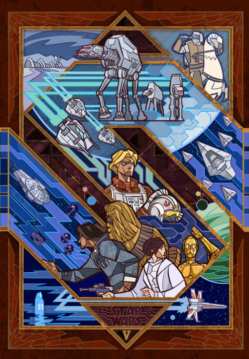 knightofleo:  Jian Guo | Star Warsa new hopethe empire strikes backreturn of the jedithe force awakens 