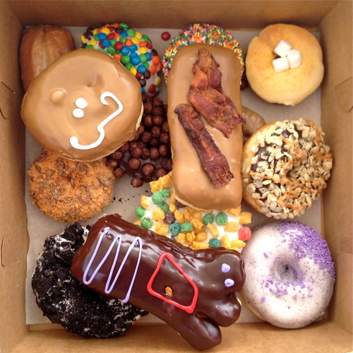 bardockpunk:  ditzeyy:  ruinedchildhood:  There is so much beauty in the world    “ heavy breathing”  Oh VooDoo Doughnuts. I love it when I go there. 