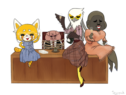 syppah:Aggretsuko 9 to 5!As soon as I finished the first couple episodes I knew I had to do this cro