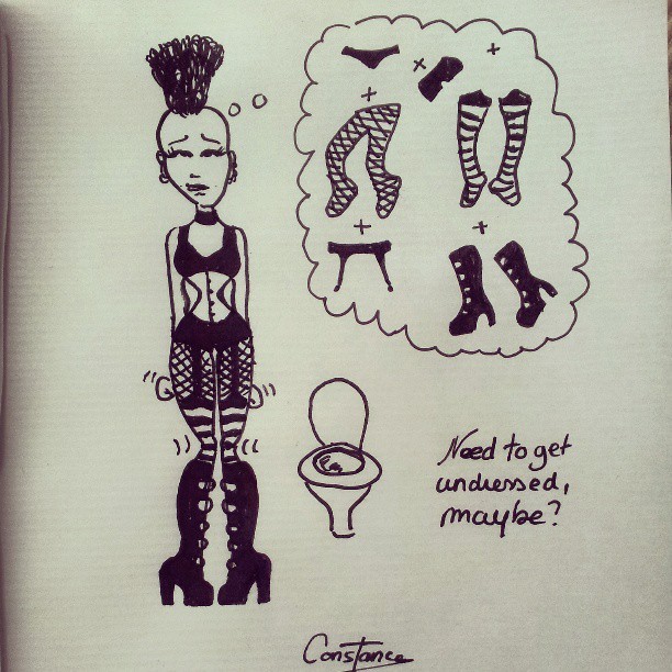 tipidip:  Real goth girl issues #goth #gothic #gothgirl #gothicgirl #deathrock #corstet