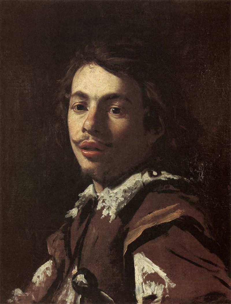 ganymedesrocks:   somanyhumanbeings:  Simon Vouet, Autoportrait (c. 1620)  The Painter