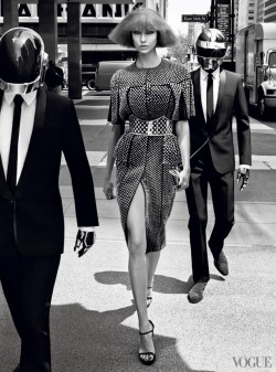 daftpunkhq:Karlie Kloss & Daft Punk Vogue US August 2013