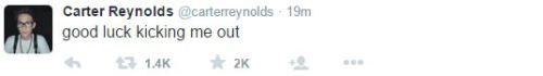 phan-you-not:ghxstlylights:THESE ARE CARTER REYNOLDS RECENT TWEETS. PLEASE BE AWARE THAT HE IS AT VI