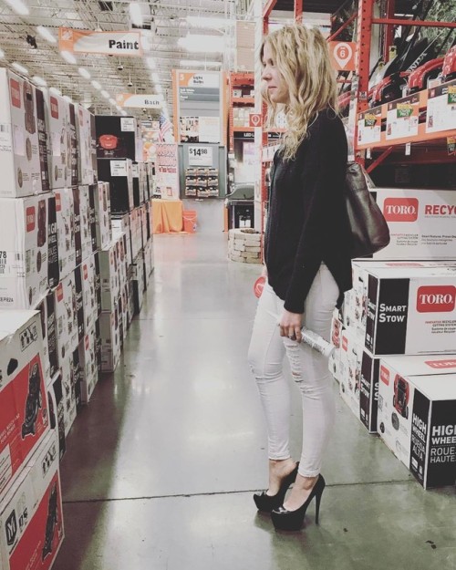 engineeringinheels:Hardware stores are almost as fun as shoe stores! @louboutinworld #platforms #hig