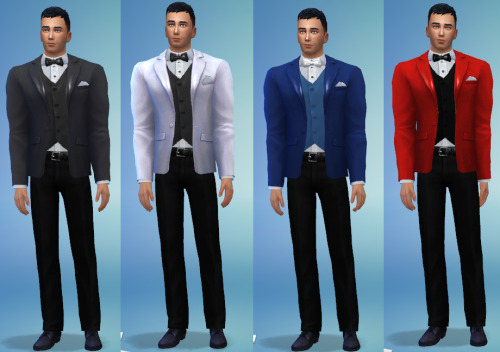 Another creations again. This time i bring 3 of variations of tuxedos to your male sims. Each varian
