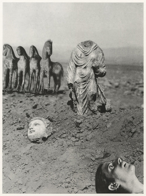 carrefouretrange:  Gregorio Prieto+Eduardo Chicharro Briones (c. 1928–1930). [Credited to Prieto alone] (via this wonderful link : http://www.johncoulthart.com/feuilleton/2012/11/13/the-art-of-gregorio-prieto-1897-1992/) 