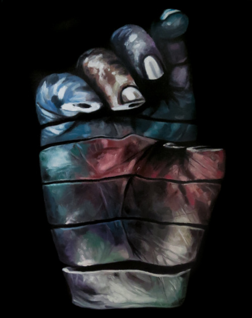 patrickhenne:“Hand” 50x40cm / Öl auf Leinwand