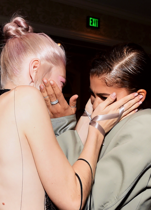 hunterschafer: Hunter Schafer and Zendaya attend ELLE’s 26th Annual Women In Hollywood Celebration 