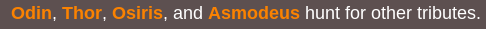 Bonus Hunger Games (mythology Edition!)