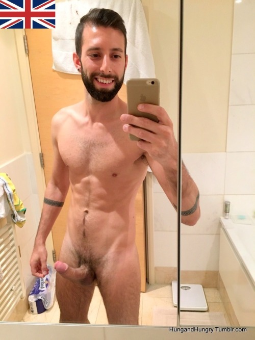 hungandhungry:  UK - handsome fit guy with huge cock