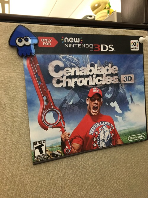 jaredrea:Each week I create a new John Cena x Nintendo game for my cubicle wall because I’ve lost all control of my life.