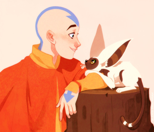 Aang is so lucky to travel with Momo of the Momo Dynasty, his Momo-ness!