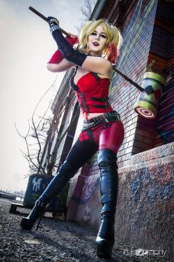 cosplayandgeekstuff:    MiuMoonlight Cosplay (Germany) as Harley Quinn. Photo I by:    Cuerography   Photo II by:   Minum’s stuff   Photo III by:   Fotograf-13    