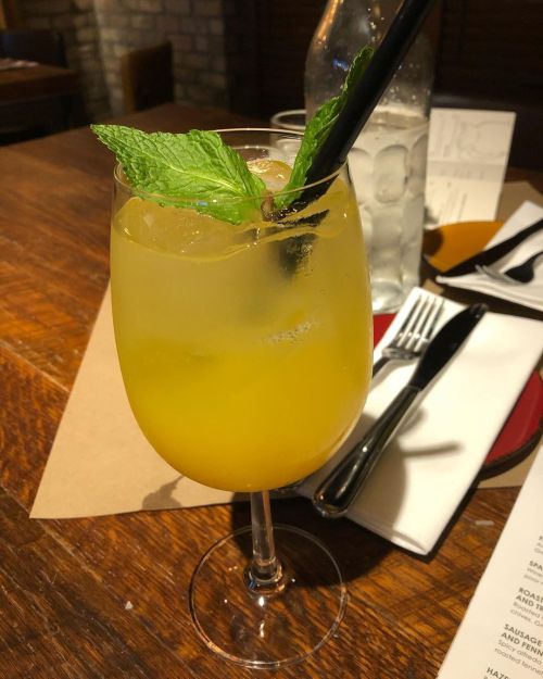 Top 5 Non-Alcoholic Beverages from 2020 that I drank: 1. Pineapple Mint Spritz (Scaddabush) 2. Water