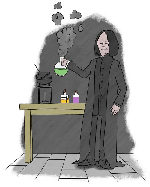 A tribute to the awesome Alan Rickman for @sketch_dailies