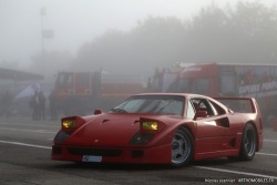 wonderfulcars:  Foggy Ferrari F40 via reddit