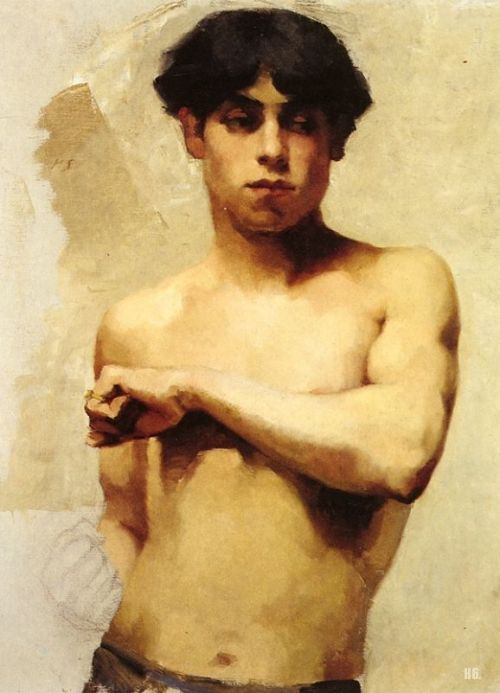 Porn Study of a youth. 1882. Helene Schjerfbeck. photos