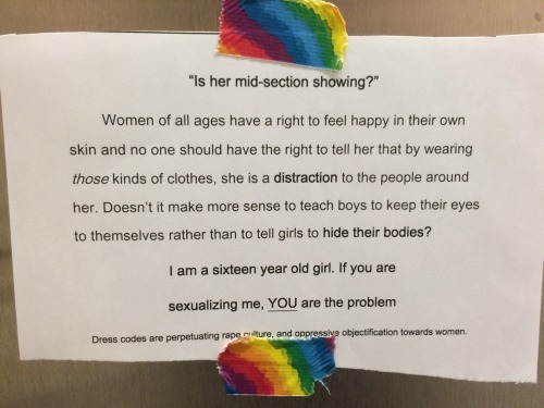 arxticm0nkeyz:  this was a sign in the bathroom of my school. the teachers went around the day after