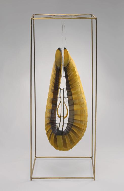 jareckiworld: Lee Bontecou — Untitled (Cocoon) silk, balsa wood, wire and metal armature, 1967