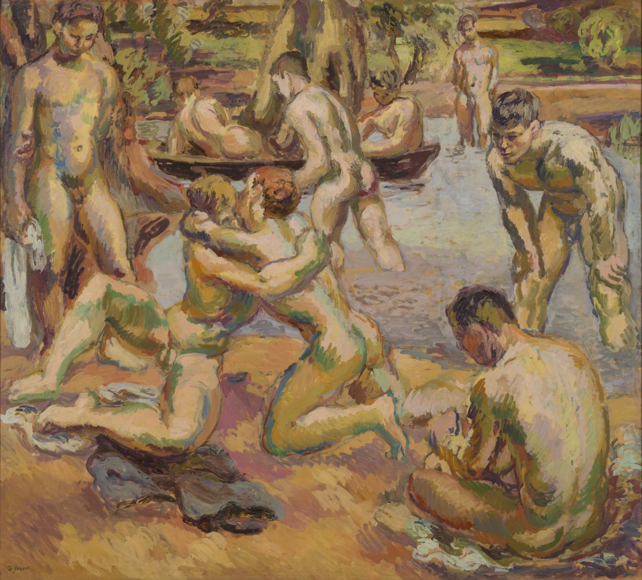 privatecabinetstuff-deactivated:The bathers (c. 1926-1933) Duncan GrantNational