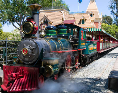 disneylandsparks:  The E.P. Ripley was named for Edward Payson Ripley, who was the first president of the Atchison, Topeka & Santa Fe Railroad. Built by WED Enterprises (now Walt Disney Imagineering), the engine made its debut on Disneyland opening