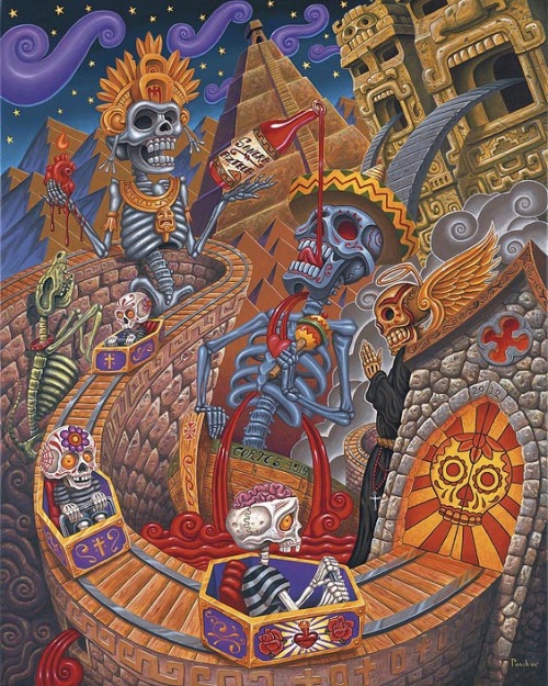 Sangra Azteca, by Michael Pucciarelli aka Pooch Island