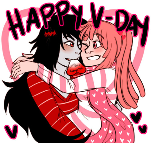 askpbandmarcystuff:  Happy Valentine’s Day you guys!! ♥ 