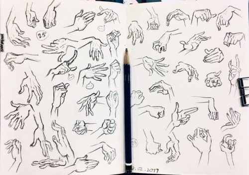 #500handschallenge 338/500 Using some @flipbooksnstuff hand drawings I found a couple of years ago f