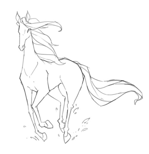 Here&rsquo;s a stylised study, fashioned into the same murder pony from yesterday. I like this d